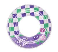 Thick Swimming Ring Comfortable Swimming Ring Rainbow Floating Pool Toy for Safe Water Activities