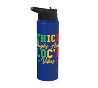 Thick Thighs and Loc'd Vibes Stainless Steel Insulated Water Bottle