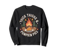 Thick Thighs And Pumpkin Pies Thanksgiving Matching Sweatshirt