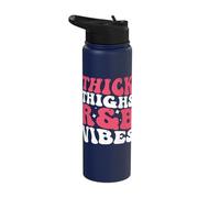 Thick Thighs and R&B Vibes Hip Hop Stainless Steel Insulated Water Bottle