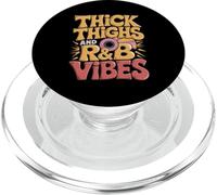 Thick Thighs and R&B Vibes Retro Design PopSockets PopGrip for MagSafe
