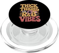 Thick Thighs and R&B Vibes Retro Design PopSockets PopGrip for MagSafe