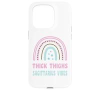 Thick Thighs And Sagittarius Vibes Zodiac Birthday For Women Case for iPhone 15 Pro