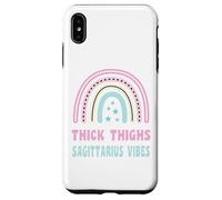 Thick Thighs And Sagittarius Vibes Zodiac Birthday For Women Case for iPhone XS Max