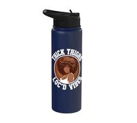 Thick Thighs Loc'd Vibes Stainless Steel Insulated Water Bottle