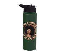 Thick Thighs Loc'd Vibes Stainless Steel Insulated Water Bottle
