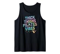 Thick Thighs Pilates Vibes Empowering Body Positivity Tank Top