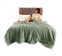 Thick Three-Layer Blanket Quilt Lamb Flannel Double-Sided Stitching Fleece Sheets to Keep Warm in Winter for A Nap Cover Blanket (Color : A Size : 150200cm) (A 180 * 2cm)