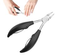Thick Toenail Tool - 12cm Stainless Steel Nail Clippers Professional Pedicure Cutter with Non-Slip Rubber Handle | Accurate Ingrown Toenail Care Tool for Men Women