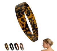 Thick tortoise headband with Teeth for Women, 1.5in Versatile No Slip Wide Acetate Retro Plastic Headbands for All-Day Wear