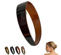 Thick tortoise headband with Teeth for Women, 1.5in Versatile No Slip Wide Acetate Retro Plastic Headbands for All-Day Wear