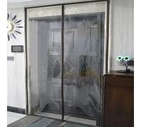 Thick Transparent Magnetic PVC Door Curtain Thermal Insulation Waterproof Panel Self-Closing Door Curtain (90x210cm) for Home & Office Use