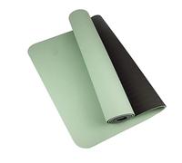 Thick Two-color, Non-slippery TPE Yoga Mat, Movement For Fitness In The Home(Green Black)