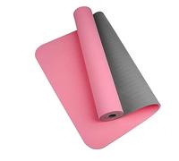 Thick Two-color, Non-slippery TPE Yoga Mat, Movement For Fitness In The Home(Pink Grey)
