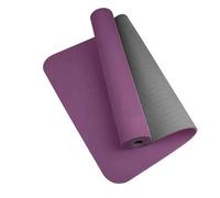 Thick Two-color, Non-slippery TPE Yoga Mat, Movement For Fitness In The Home(Purple Grey)