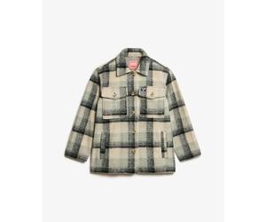 Thick unlined overshirt for women Superdry Bleu S