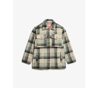 Thick unlined overshirt for women Superdry Bleu XS