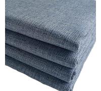 Thick Upholstery Fabric, for Chair Sofa Cover, Faux Linen Type Cloth Material (Grey Blue 16, 1Metre (150x100cm))