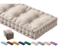 Thick Velvet Bench Cush 8-10cm Soft Seat Pad for 1/2/3 Seater Chairs Indoor/Outdoor Use Perfect for Patio Garden Sofa - 40x40cm Color1