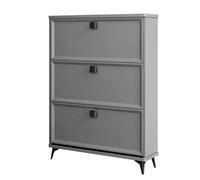 Thick Velvet Upholstered Entryway Bench Soft Quilted Fabric Seat for Shoe Storage & Organization Modern Shoe Rack for Hallway & Entryway Decor