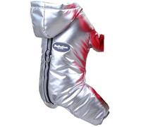 Thick Warm Dog Overalls Winter Pet Dog Clothing for Chihuahua Coat Waterproof Hoodie Puppy Overalls Poodle Jacket Clothing (Sliver 2307, L)