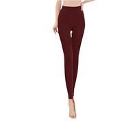Thick Warm Leggings for Women UK, High Waisted Womens Activewear Tummy Control Soft Opaque Workout Capri Pants, Gym Yoga Stretch Thermal Tights Black Leggings for Girls Tracksuit Bottoms