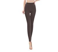 Thick Warm Leggings for Women UK, High Waisted Womens Activewear Tummy Control Soft Opaque Workout Capri Pants, Gym Yoga Stretch Thermal Tights Black Leggings for Girls Tracksuit Bottoms
