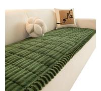 Thick Washable Dark Green Sofa Cover for 1-4 Seater Leather Corner Sofas & Armchairs - Pet Dog Protector Easy Clean Fur Shield 80x80cm Durable & Stylish