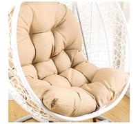 Thick Waterproof Egg Chair Cushion Replacement Soft Button-Tufted Swing Seat Pad High Elasticity PP Cotton Skin-Friendly Fabric for Outdoor Patio & Porch Hanging Chairs