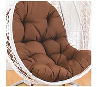 Thick Waterproof Egg Chair Cushion Replacement - Soft Tufted Outdoor Swing Pad with High Elasticity PP Cotton Skin-Friendly Fabric for Patio Porch & Hanging Basket Chair