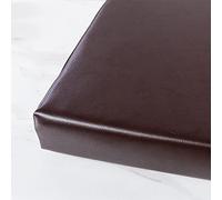 Thick Waterproof PU Leather Bench Cushion Removable Soft Seat Pad for 2-3 Seater Dining Chair Indoor/Outdoor Garden Furniture 150x30x5cm Brown