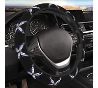 Thick Wheel Sleeve Protector 38Cm Butterfly Scotland Flag Auto Steering Wheel Cover Soft Steering Wheel Protector For Suv, Truck, Auto