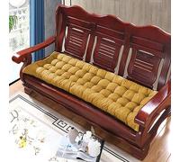 Thick Yellow Cotton Bench Cushion 150x40cm 8cm High Ideal for 2 3 Seater Sofa Stylish Floor Cushion for Home & Garden Indoor & Outdoor Comfort