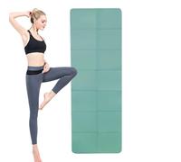 Thick Yoga Mat - 183x61x0.4cm Thick Cushion Pad, Folding Exercise Floor Mat, Grip Stability Design, Lightweight Carry Construction | Home, Dorm, Living Room, Studio, Indoor, Outdoor, Training