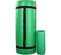 Thick Yoga Mat, Balancefrom Fitness Mat With Knee Pad & Carrying Strap, Green