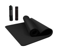 Thick Yoga Mat - Non Slip Shock Absorbing Exercise Pad, Lightweight Fitness Cushion, Soft Floor Support, Carry Sling Included, Versatile Training Accessory | for Home Gym Pilates Stretching Strength B