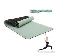 Thick Yoga Mat with Carrying Strap and Thick | Gym Workout Mat, Use for Barefoot Workouts in the Study Home Indoor Outdoor Travel Men Women