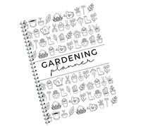Thicken Flower Garden Planner Plant Care Watering Schedule Organizers Gardening Tools Illustrations For Home Gardener Professional Gardener Logbook