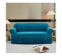 Thicken Jacquard Sofa Covers With Ruffle Skirt All Inclusive Sofa Slipcovers Stretch Couch Covers Country Style Furniture Covers For Armchair Loveseat Sectional Sofa(Green,2 seaters(145-185cm))