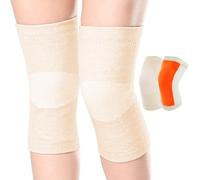 Thicken Knee Warmer with Fleece Lining Stretchy Anti-Slip Arthritic Knee Sleeves Knit Soft Thermal Knees Wrap Pad Leg Sleeve Night Sleep Knees Brace Support Band for Cold Pain Relief