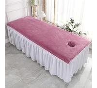 Thicken Massage Table Sheets Massage Face Rest Cover With Hole Reusable Soft Bed Towel Professional Beauty Table Cover Salon Fitted Sheet Bedsheet Sutiable Linens For Spa (Colour 3,90x190cm)