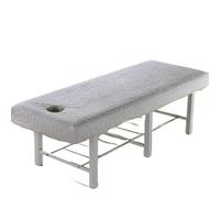 Thicken Quilted Beauty Salon Fitted Bed Sheet Skin-Friendly Massage SPA Massage Table Bed Cover Bedspread with Breath Hole(07,60x180cm)