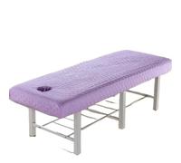 Thicken Quilted Beauty Salon Fitted Bed Sheet Skin-Friendly Massage SPA Massage Table Bed Cover Bedspread with Breath Hole(06,60x180cm)