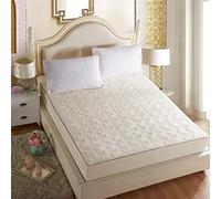 Thicken Quilted Mattress Cover King Queen Quilted Bed Fitted Bed Sheet Mattress Topper Air-Permeable Bed Pad (Color : C, Size : 100x200x25cm)
