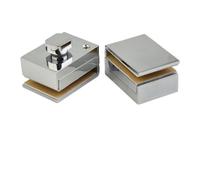 Thicken Zinc Alloy Glass Door Latch Suitable for Glass Panel Shower Room with Rust Resistant and Polished Mirror Finish