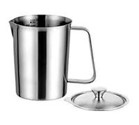 Thickened 304 Nonrust Steel Measuring Cup with Precise Scale for Coffee Milk Teas and Kitchen Use 500ml to 2000ml Capacity Large Capacity Kitchen Measuring Jugs with Locking Lid