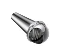 Thickened 304 Stainless Steel Windproof Exhaust Pipe Cover Outdoor 110mm x 500mm Throughwall Smoke Vent Cap for Durable Weather Resistance