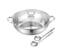 Thickened 30cm Stainless Steel Duck Hot PotSingle Layer Soup Fondue Pot for Bi Kitchen Cookware Ideal for Family Gatherings and Delicious Meals