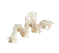 Thickened acetic acid wave hairpin temperament versatile commuting (Broken orange -10.6cm)