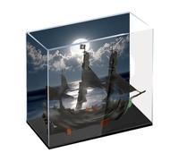 Thickened Acrylic Display Case Compatible with Lego Captain Jack Sparrow's Pirate Ship 10365, Transparent & Dustproof Acrylic Display Box with Clear Background (Box Only, No Models)